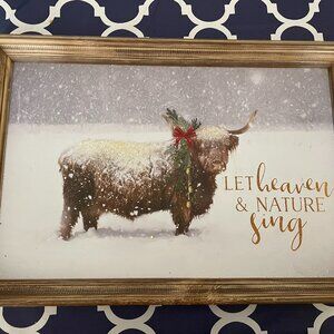 Christmas Moose wall hanging